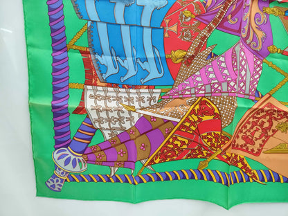 Hermes Carré 90 Silk multicolor, Multicolour, Silk, Scarf