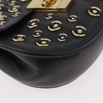 Chloe Drew Leather, Black, Leather, Shoulder Bag
