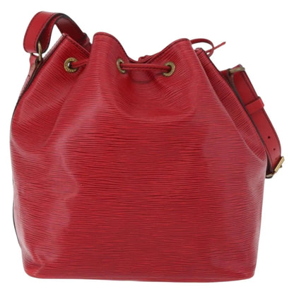 Louis Vuitton Petit Noe Epi Leather, Red, Leather, Shoulder Bag