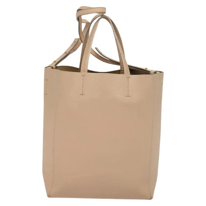 Celine Vertical Cabas Tote Leather, Pink, Leather, Tote Bag