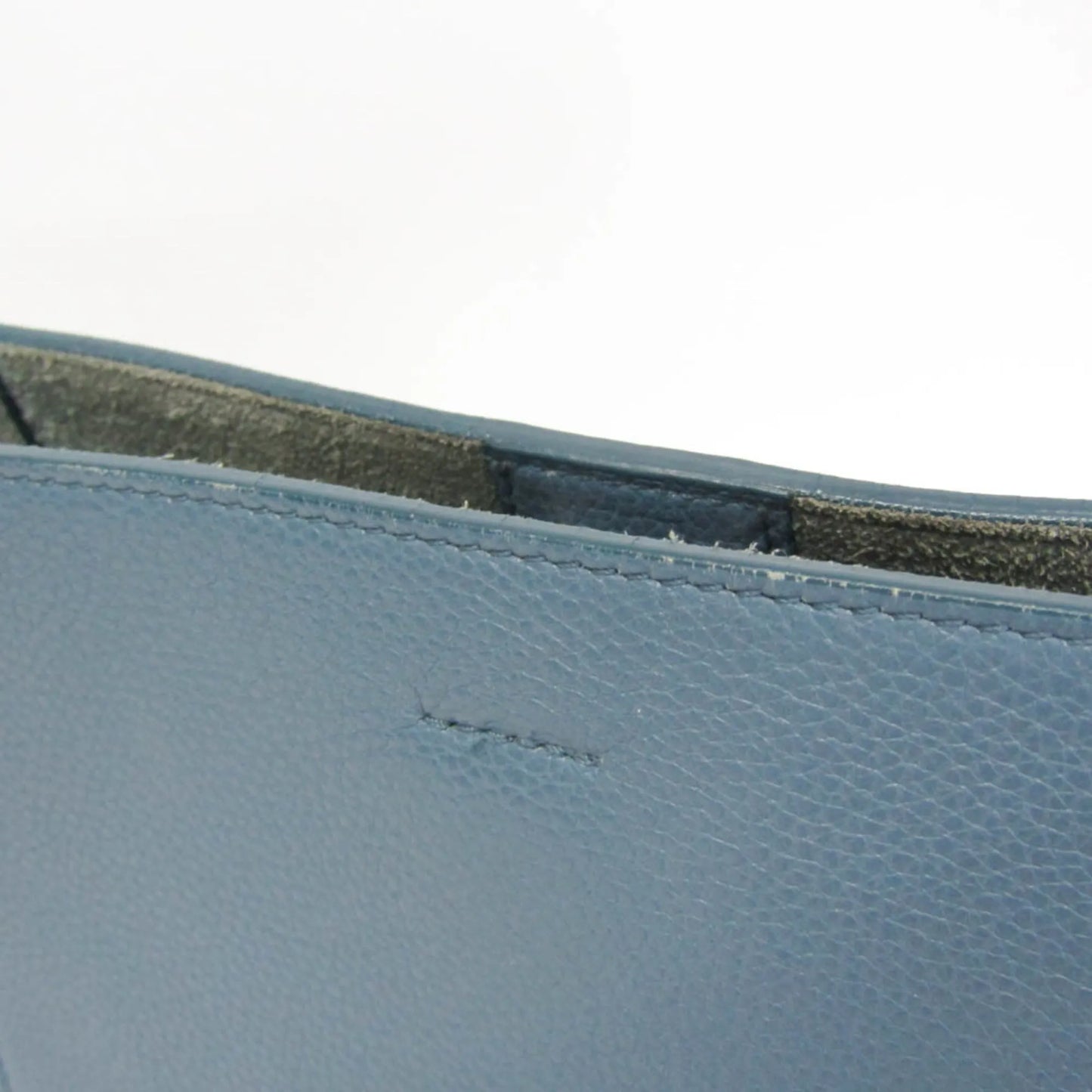 Celine Sangle Seau Calfskin, Blue, Leather, Shoulder Bag