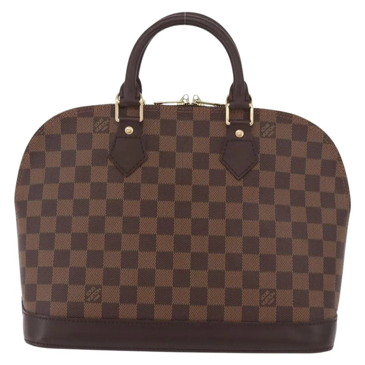 Louis Vuitton Alma Damier, Brown, Canvas, Handbag