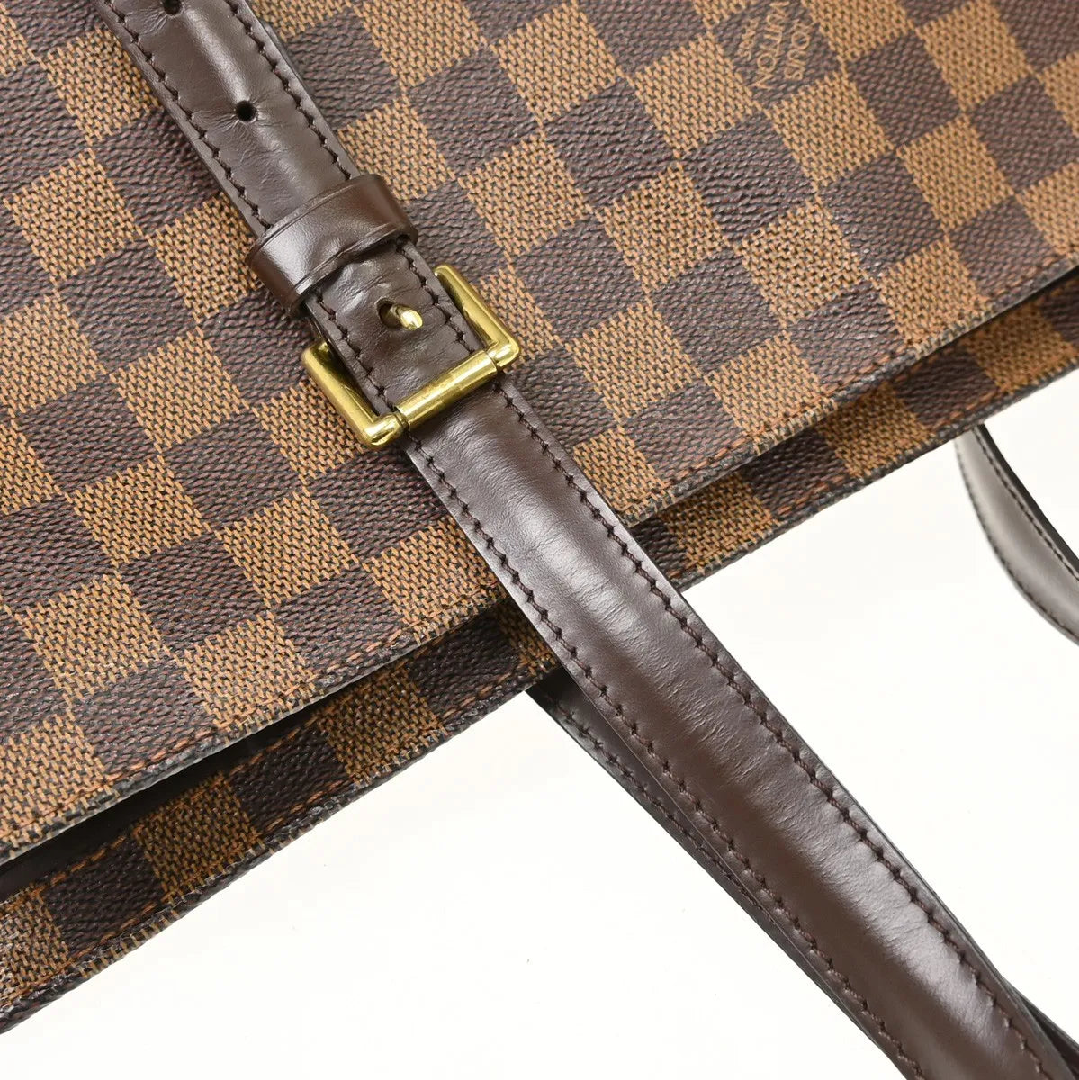 Louis Vuitton Chelsea Damier, Brown, Canvas, Tote Bag