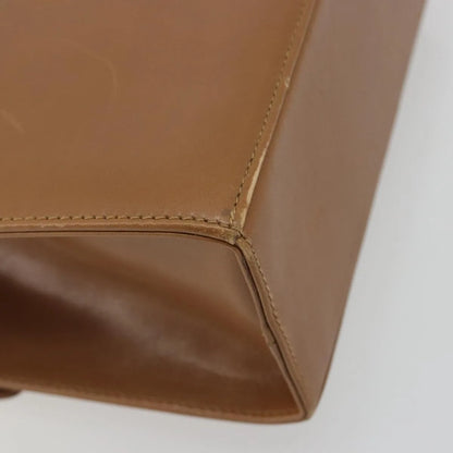 Salvatore Ferragamo Gancini Leather, Brown, Leather, Shoulder Bag