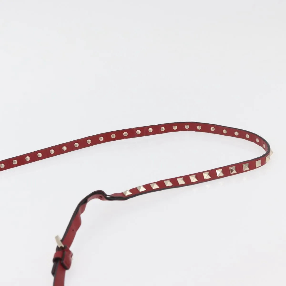Valentino Garavani Rockstud Camera Leather, Red, Leather, Shoulder Bag