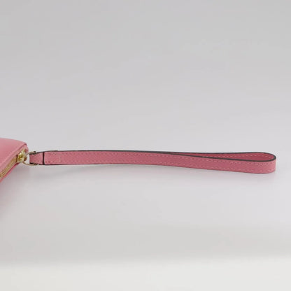 Valentino Garavani Pochette Leather, Pink, Leather, Clutch