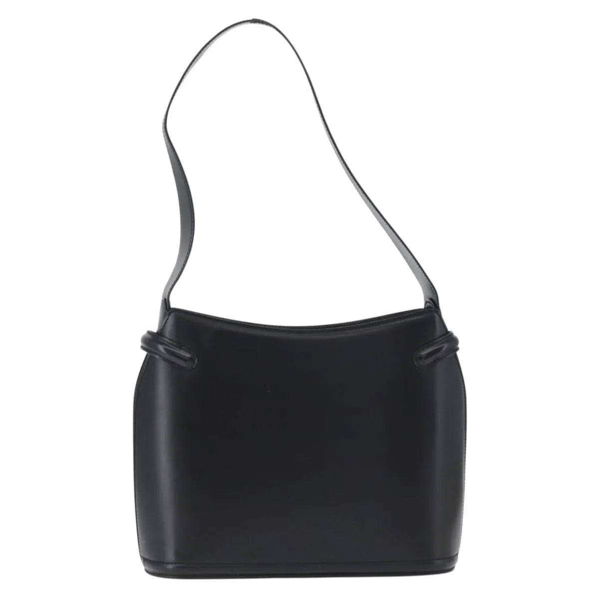 Bally Vintage Leather, Black, Leather, Handbag