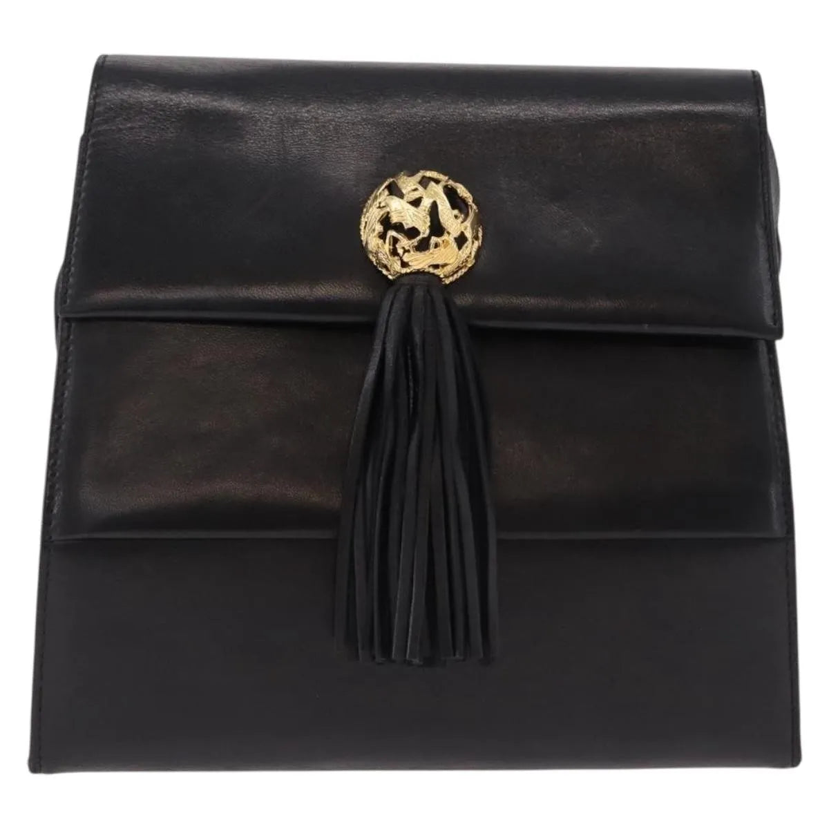 Salvatore Ferragamo Vintage Leather, Black, Leather, Shoulder Bag
