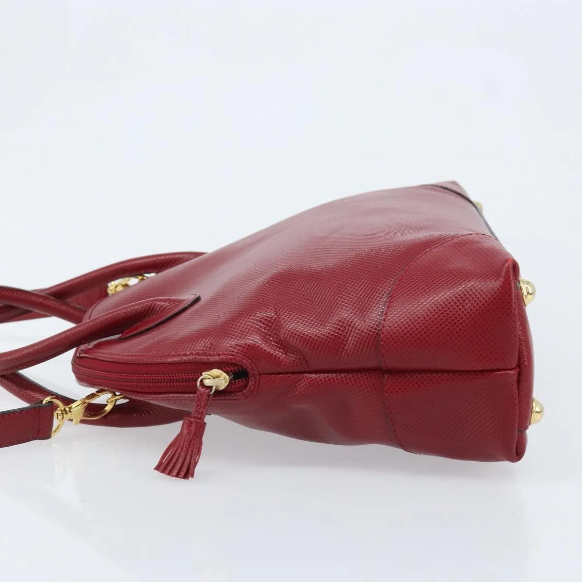 Bottega Veneta Vintage Leather, Red, Leather, Handbag