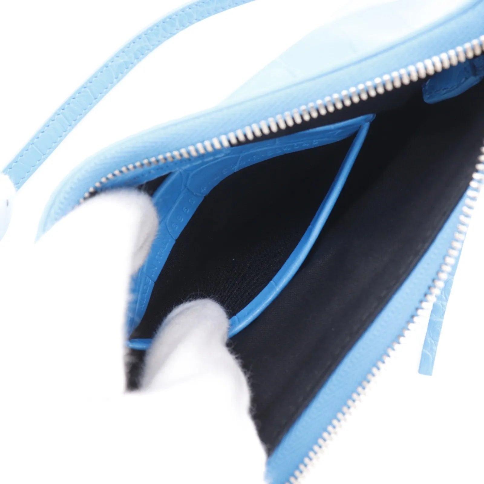 Balenciaga Shoulder PVC, Blue, Leather, Shoulder Bag