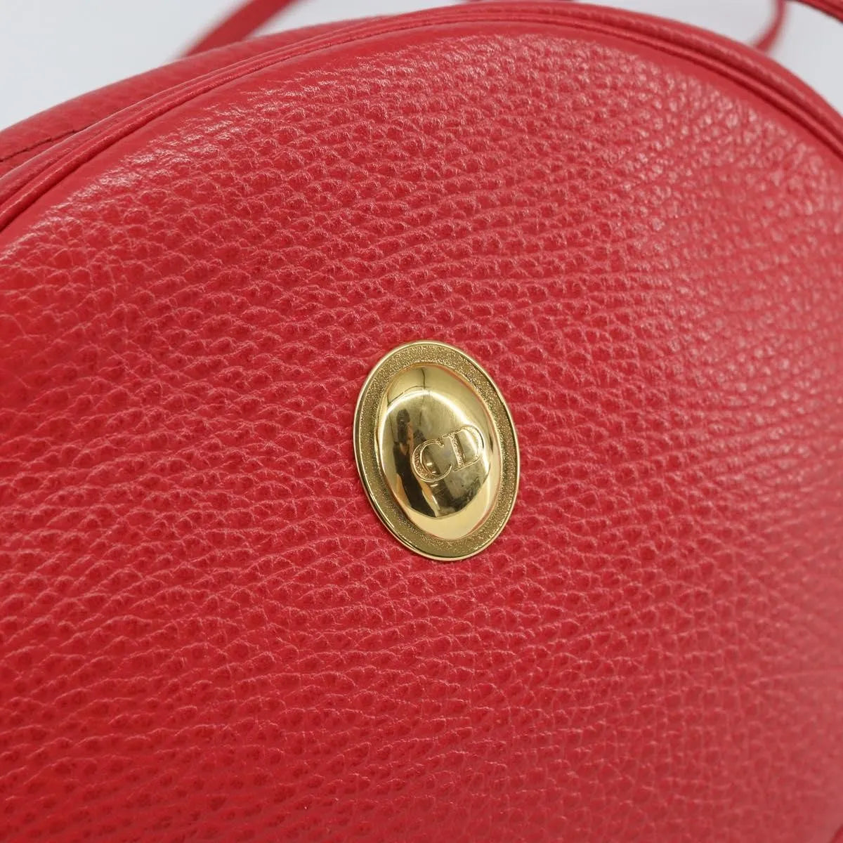 Christian Dior Vintage Leather, Red, Leather, Shoulder Bag