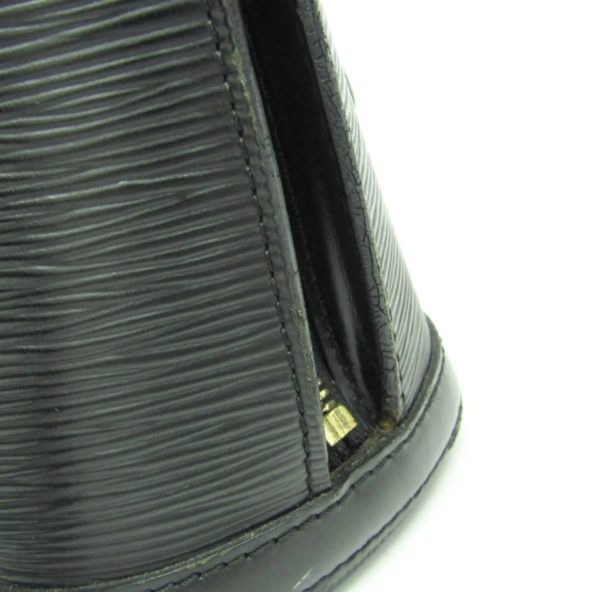 Louis Vuitton Lussac Epi Leather, Black, Leather, Shoulder Bag