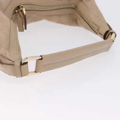 Gucci Zip Hobo Canvas, Beige, Canvas, Handbag