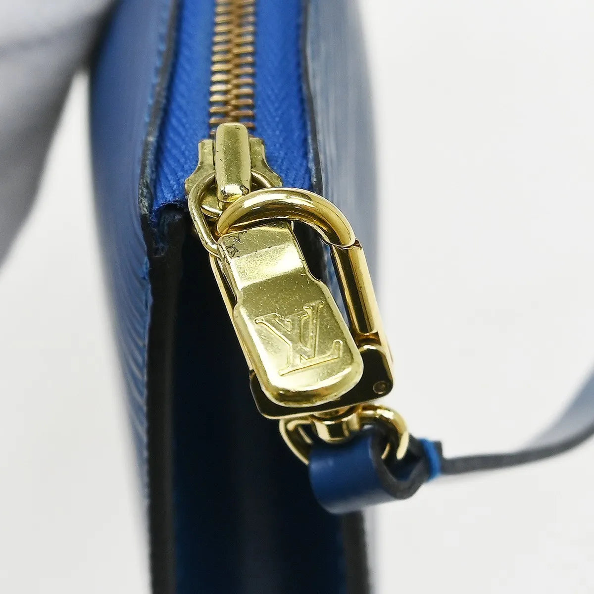 Louis Vuitton Pochette Accessoires Epi Leather, Blue, Leather, Clutch