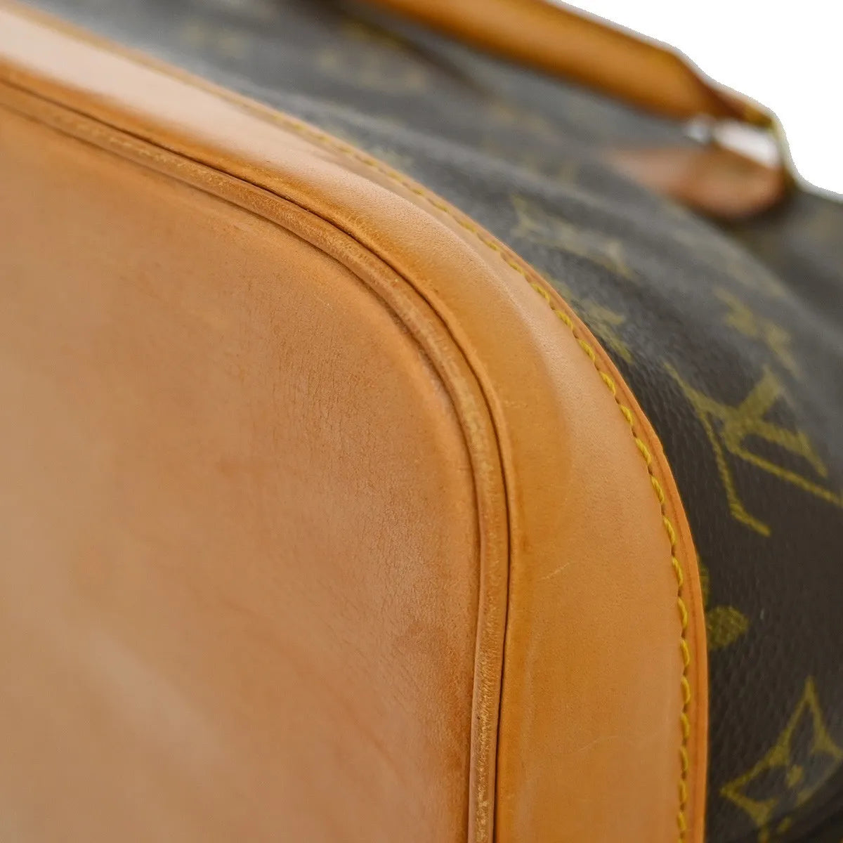 Louis Vuitton Vintage Alma Monogram Canvas, Brown, Canvas, Handbag