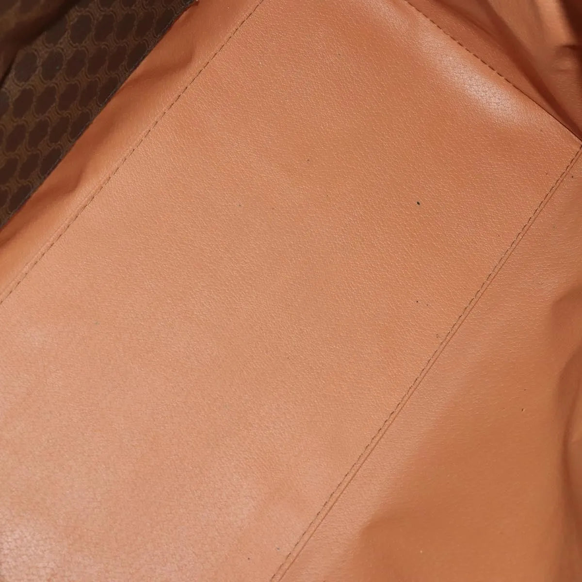 Celine Vintage Duffle Canvas and Leather, Brown, Canvas, Travel Bag