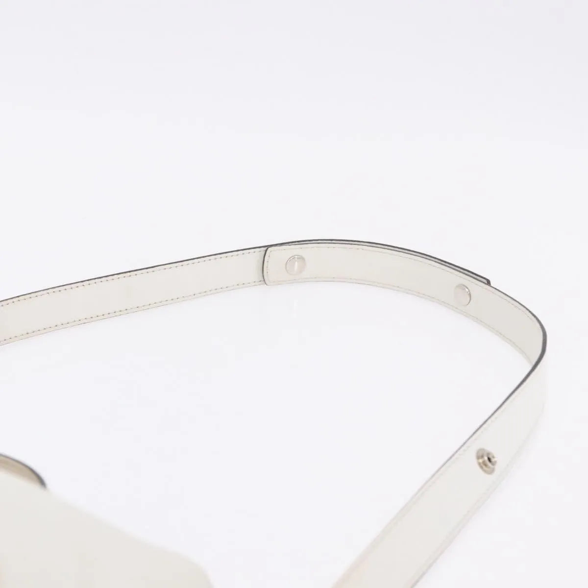 Fendi By The Way Satchel M, White, Leather, Crossbody Bag