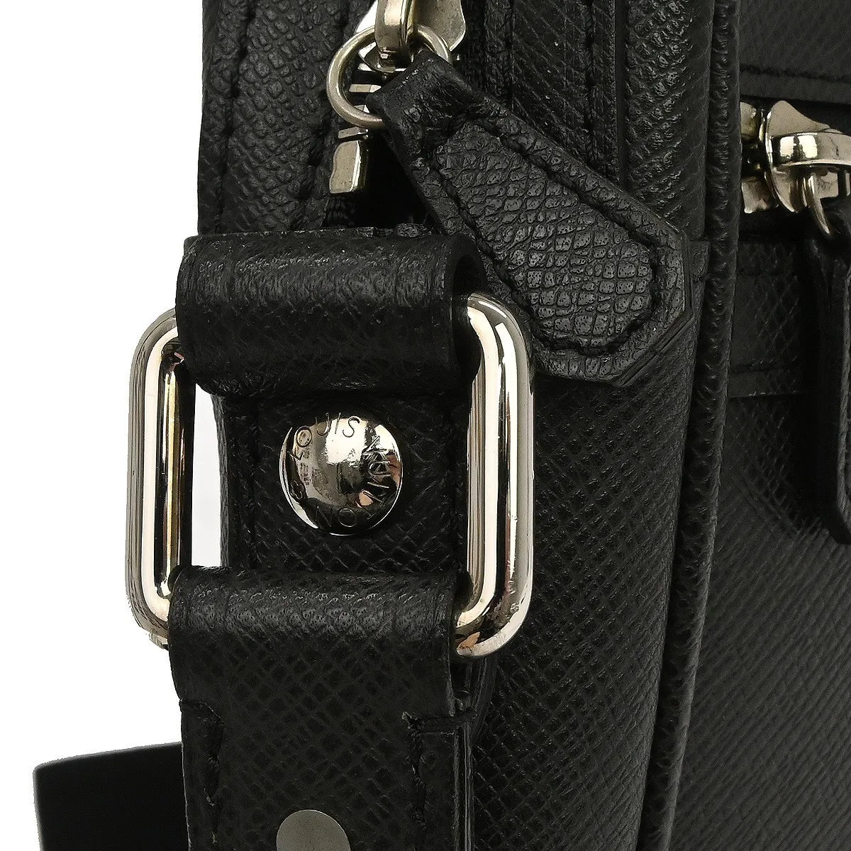 Louis Vuitton Dimitri Messenger Taiga Leather, Black, Leather, Shoulder Bag