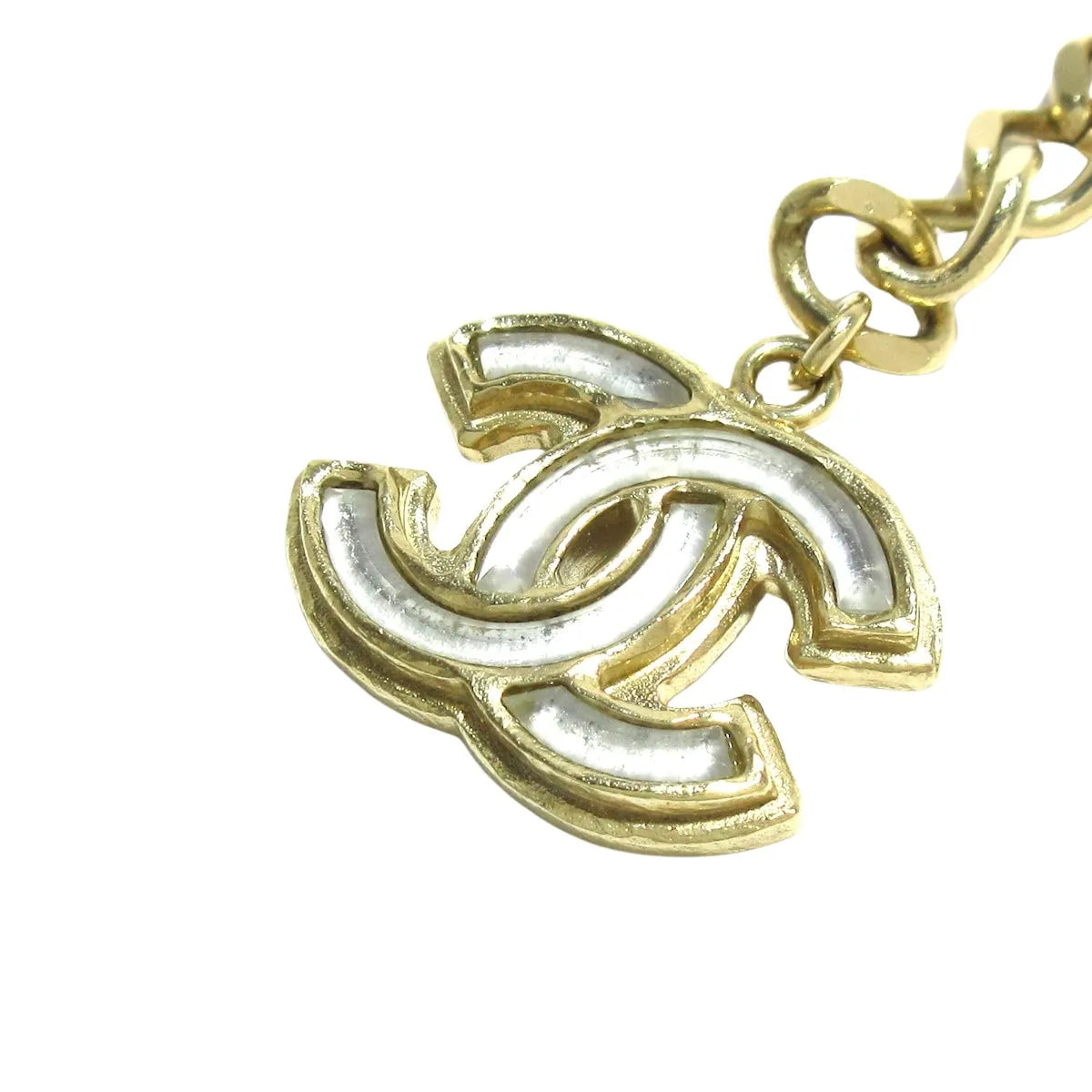 Chanel Collier chanel sautoir CC gold, Gold, Pearl, Necklace