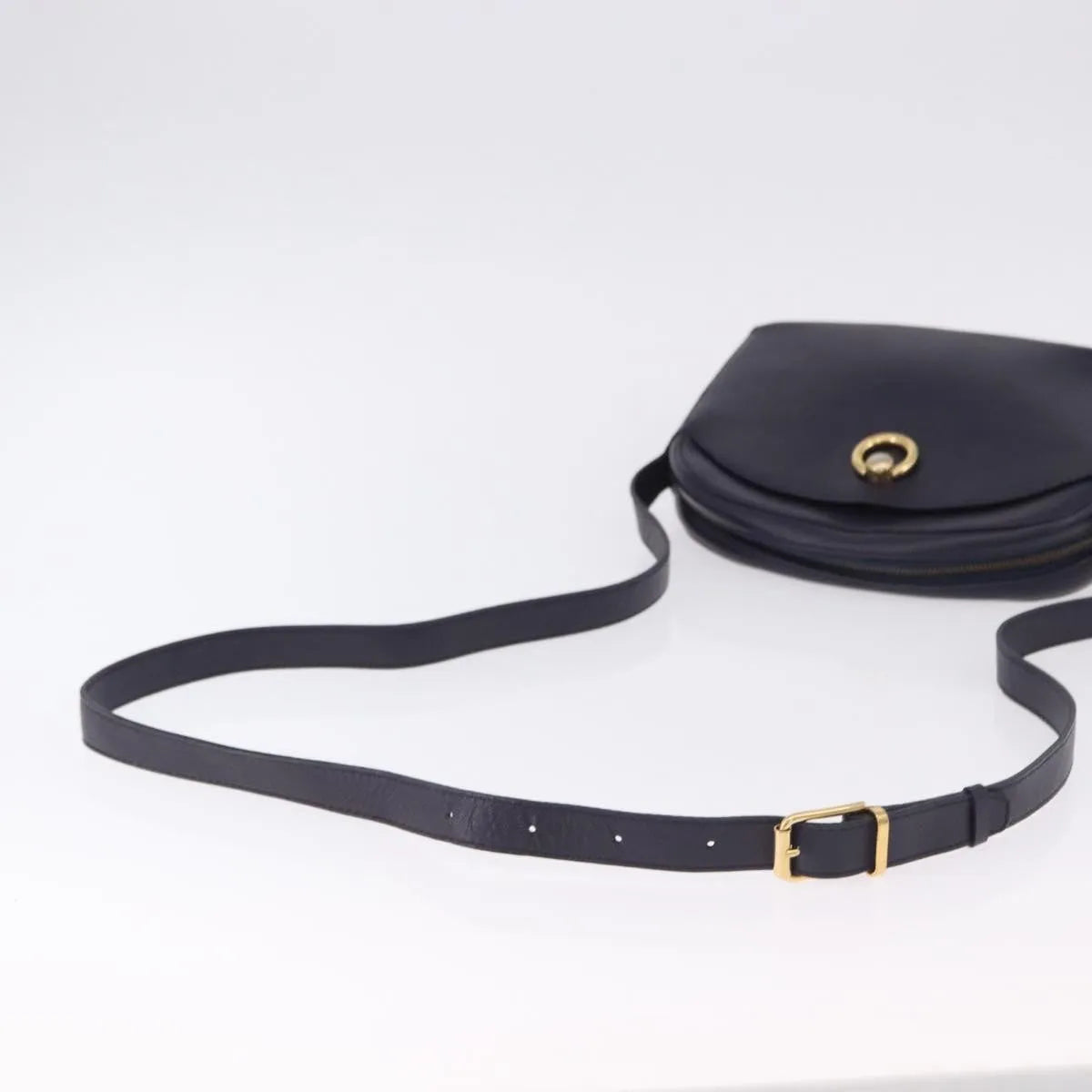 Celine Vintage Leather, Navy, Leather, Shoulder Bag