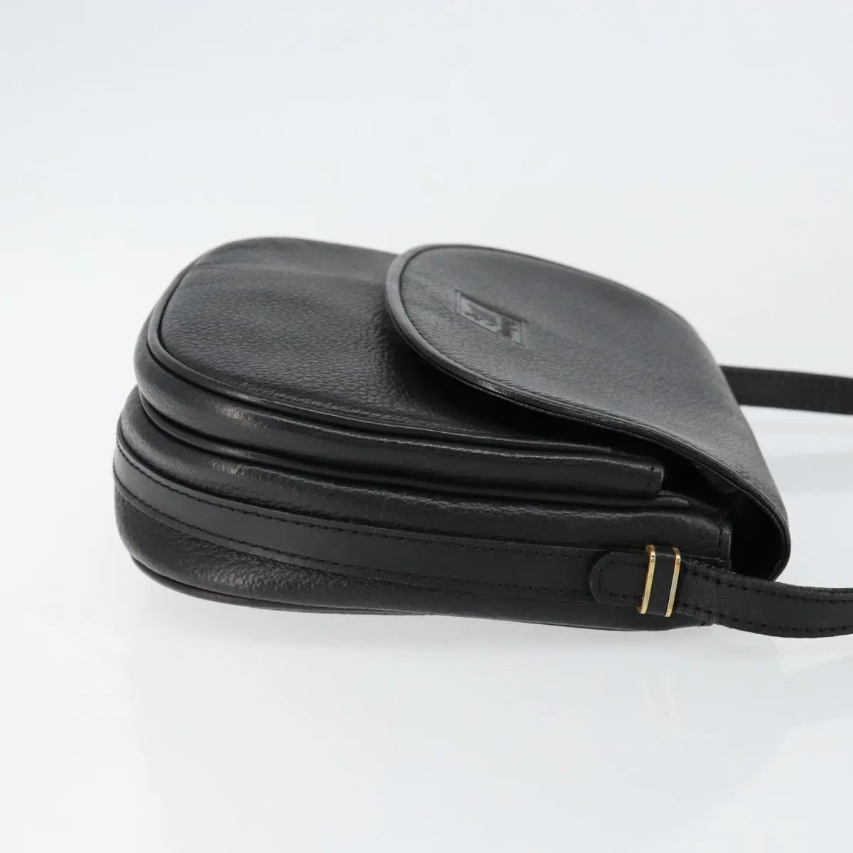 Burberry Flap Shoulder Leather, Black, Leather, Shoulder Bag