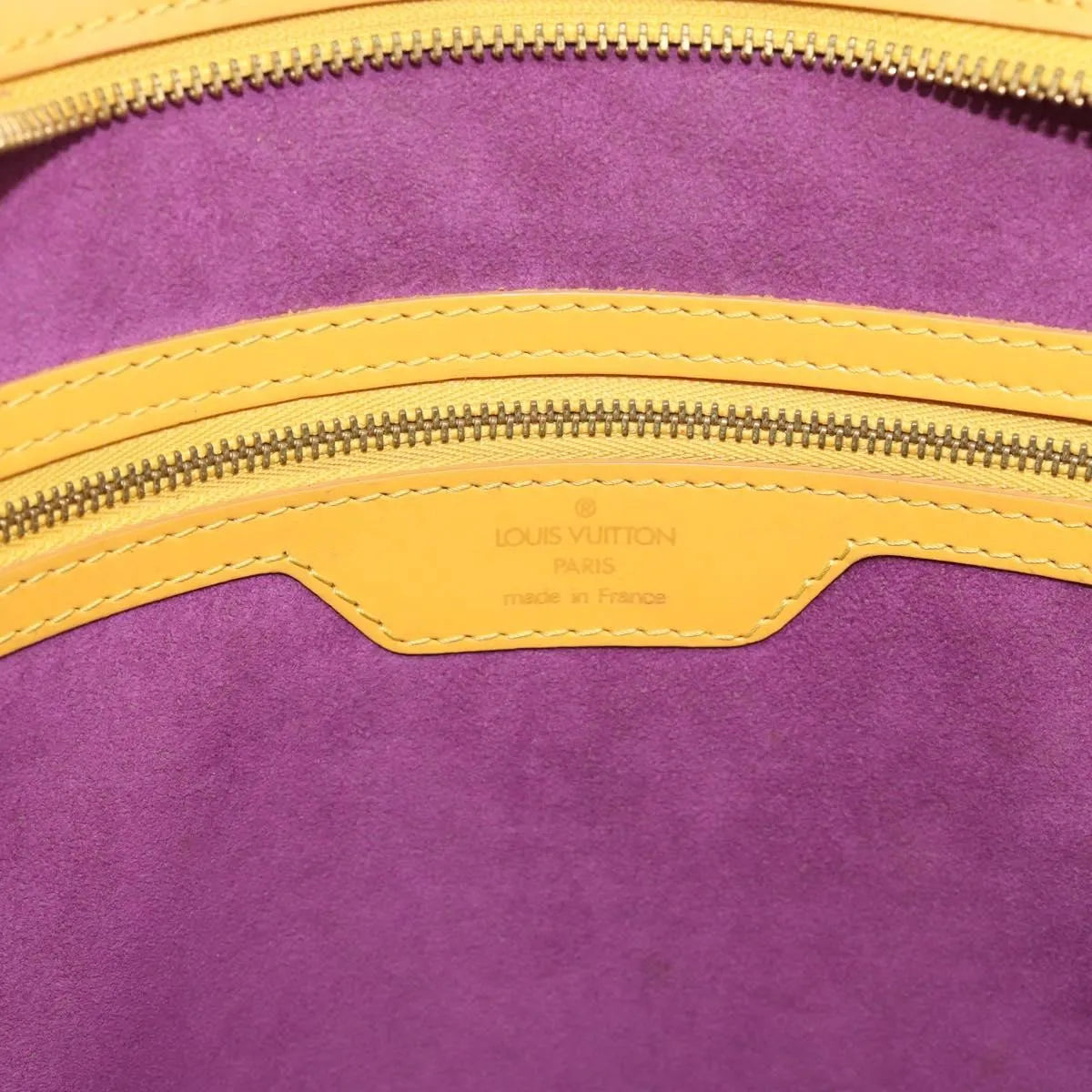 Louis Vuitton Saint Jacques Epi, Yellow, Leather, Shoulder Bag