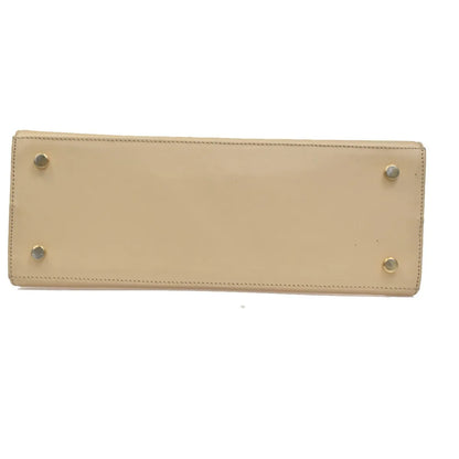 Salvatore Ferragamo Vara Leather, Beige, Leather, Shoulder Bag