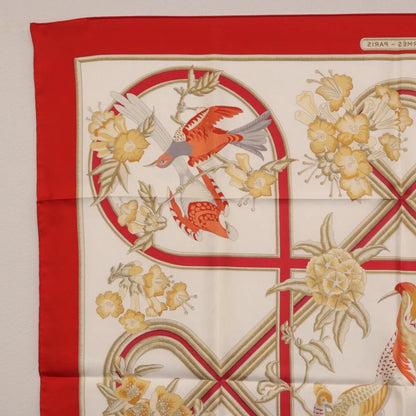 Hermes Carré 90 Silk multicolor, Red, Silk, Scarf