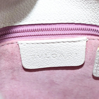 Bvlgari Vintage Leather, White, Leather, Shoulder Bag