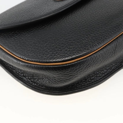 Christian Dior CD Shoulder bag Leather, Black, Leather, Shoulder Bag