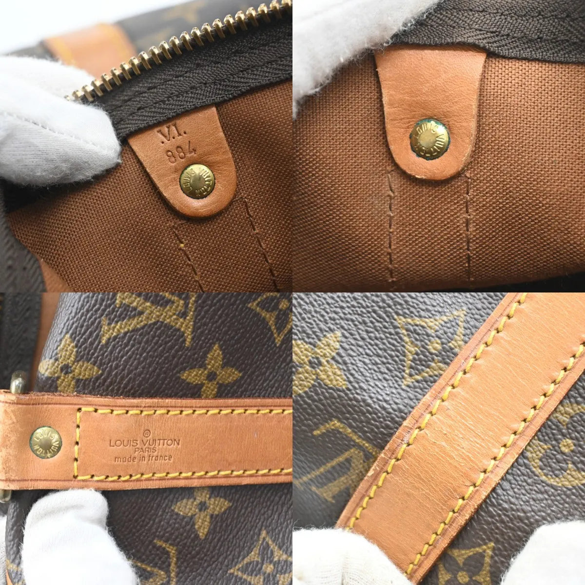 Louis Vuitton Keepall Bandoulière Monogram, Brown, Canvas, Travel Bag