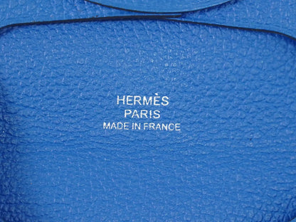 Hermes Bastia Coin Purse Leather, Blue, Leather, Wallet