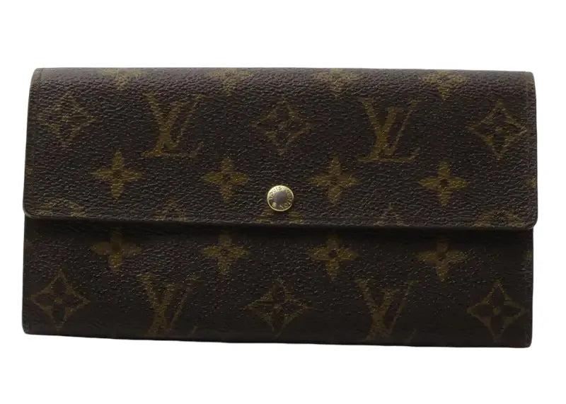 Louis Vuitton Vintage Sarah Monogram Canvas, Brown, Canvas, Wallet