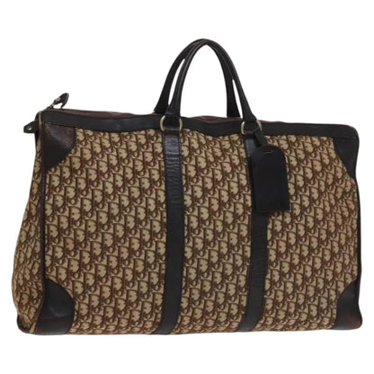 Christian Dior Vintage Trotter Boston Diorissimo Canvas, Brown, Canvas, Handbag
