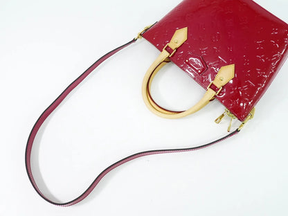 Louis Vuitton Montebello Monogram Vernis, Pink, Patent Leather, Handbag