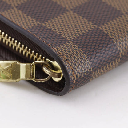 Louis Vuitton Zippy Organizer Damier, Brown, Canvas, Wallet