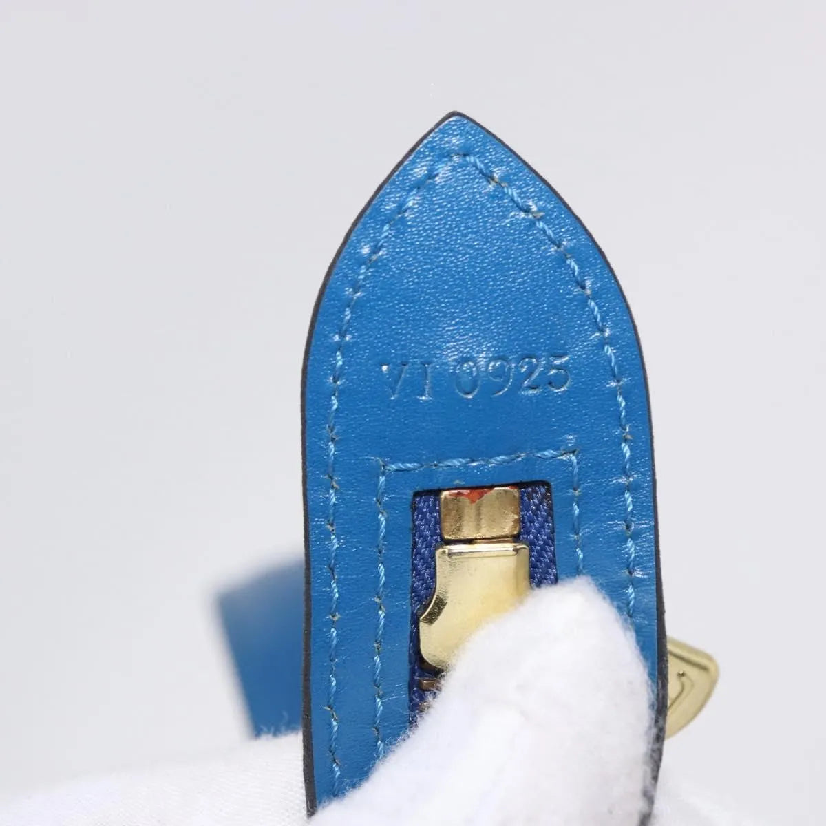 Louis Vuitton Saint Jacques Epi, Blue, Leather, Handbag