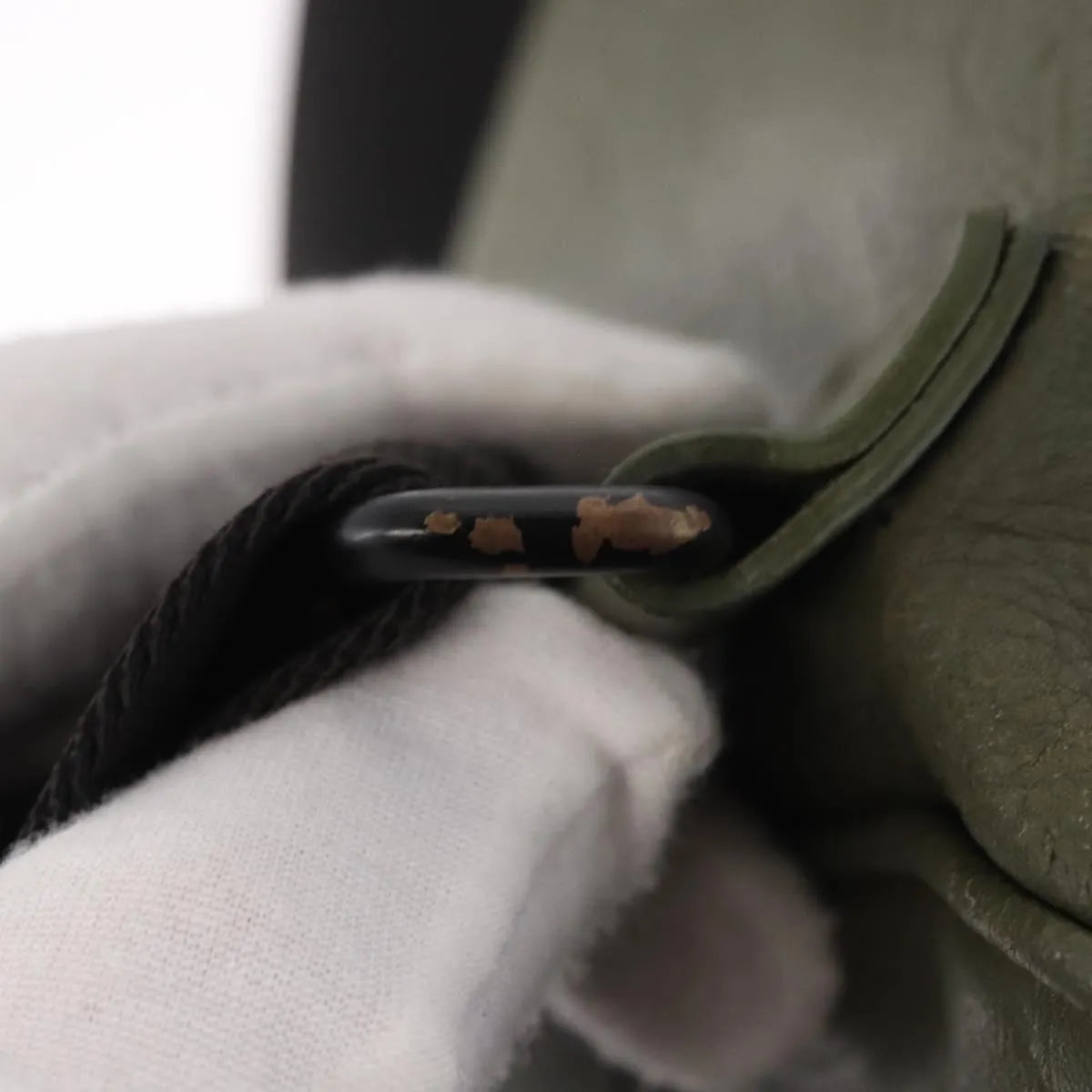 Louis Vuitton Chalk Sling Monogram Shadow Leather, Green, Canvas, Shoulder Bag