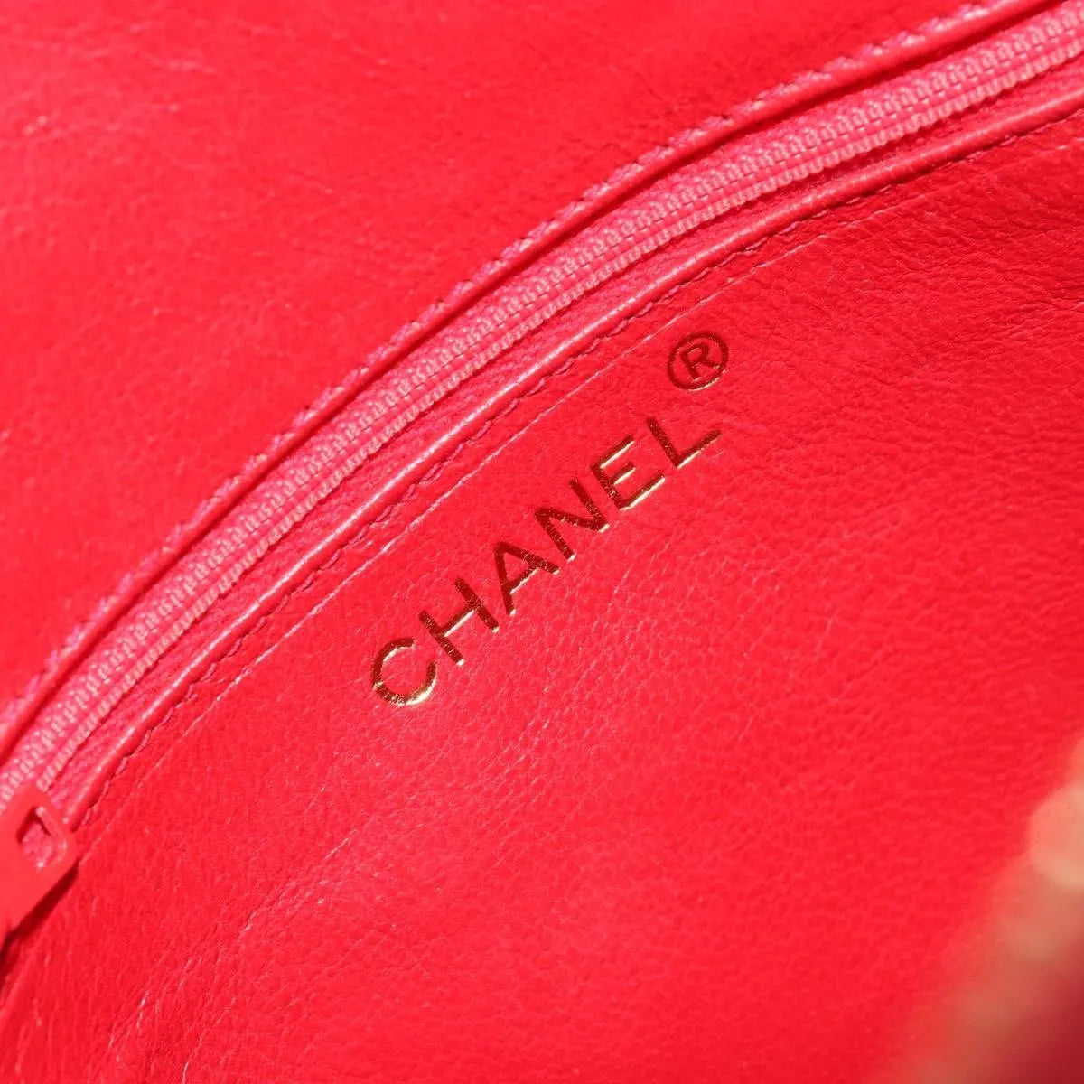 Chanel Vintage Diamond Tassel Quilted Suede, Red, Suede, Shoulder Bag