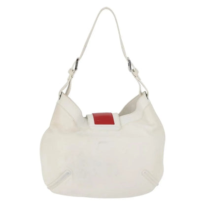 Loewe Anagram Leather, White, Leather, Shoulder Bag