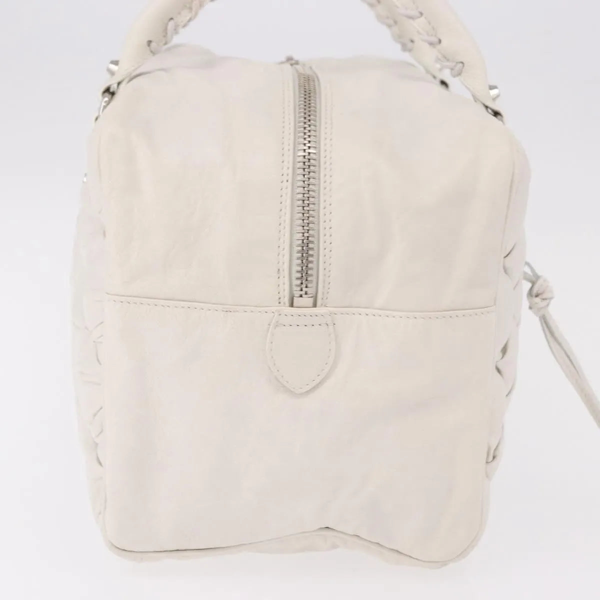 Balenciaga Matelasse Leather, White, Leather, Handbag