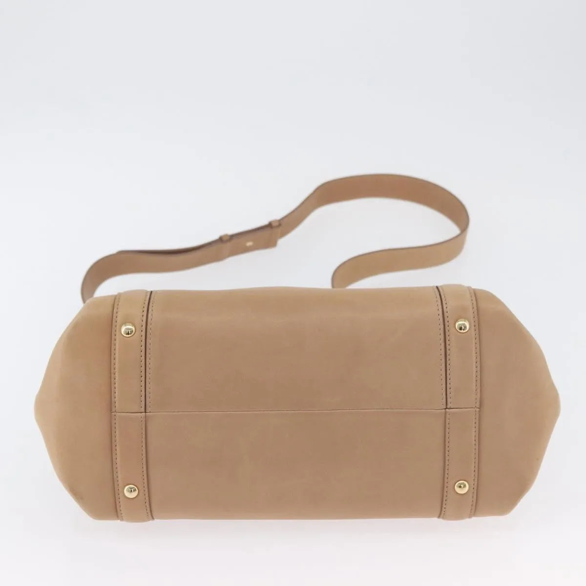Salvatore Ferragamo Suzanna Satchel Smooth Leather, Beige, Leather, Handbag