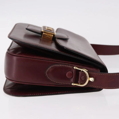 Celine Horse Carriage Leather, Burgundy, Leather, Shoulder Bag