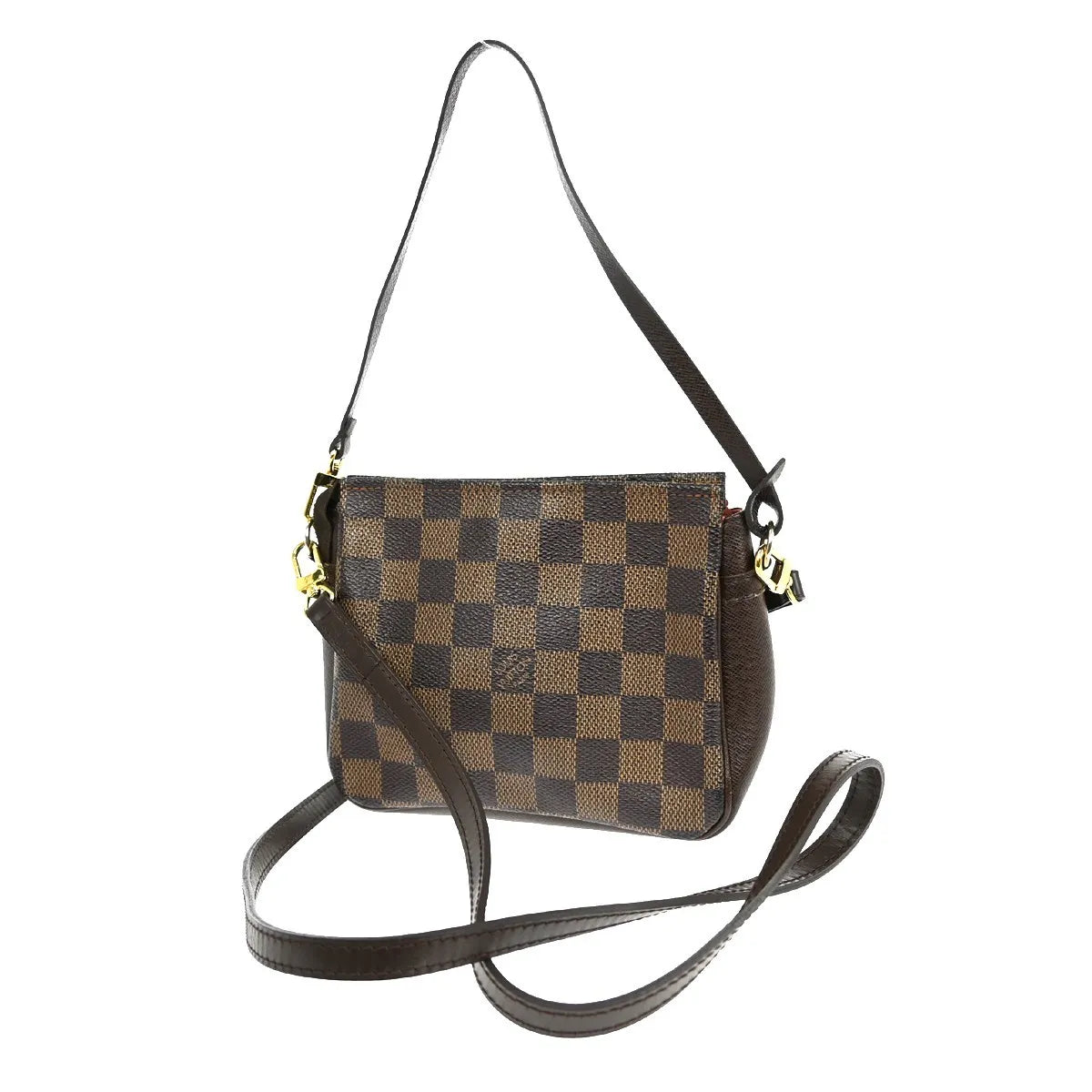 Louis Vuitton Trousse Make Up Damier Canvas, Brown, Canvas, Clutch