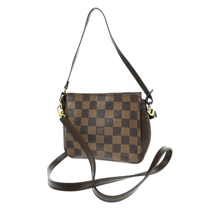 Louis Vuitton Trousse Make Up Damier Canvas, Brown, Canvas, Clutch