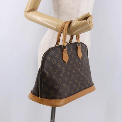 Louis Vuitton Vintage Alma Monogram Canvas, Brown, Canvas, Handbag