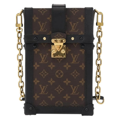 Louis Vuitton Vertical Trunk Pochette Monogram Canvas, Brown, Canvas, Clutch