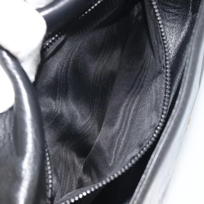Celine Vintage Flap Leather, Black, Leather, Shoulder Bag