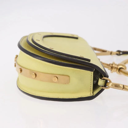 Chloe Nile Leather, Yellow, Leather, Handbag