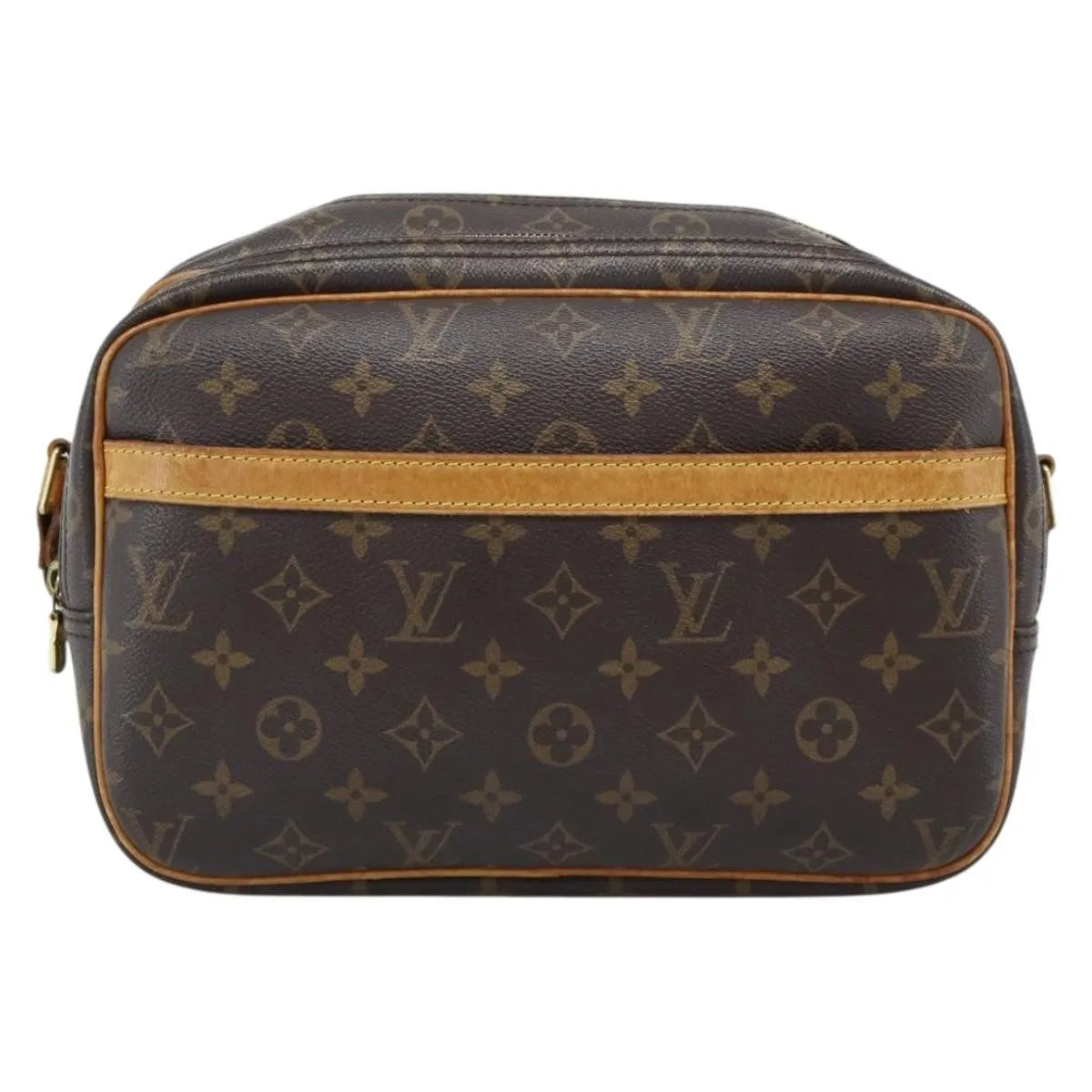 Louis Vuitton Reporter Monogram, Brown, Canvas, Shoulder Bag